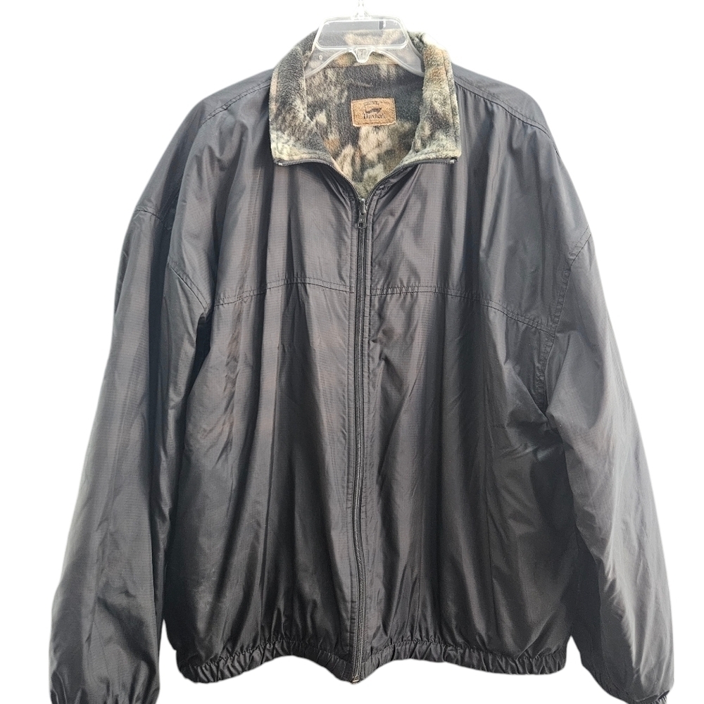 Duxbak Reversible‎ Jacket Men's Large Camo Fleece Anorak Coat
